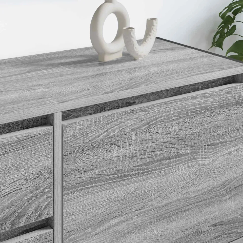 vidaXL TV-kast 100 x 36 x 49.5 cm Grijs Sonoma, foto 4