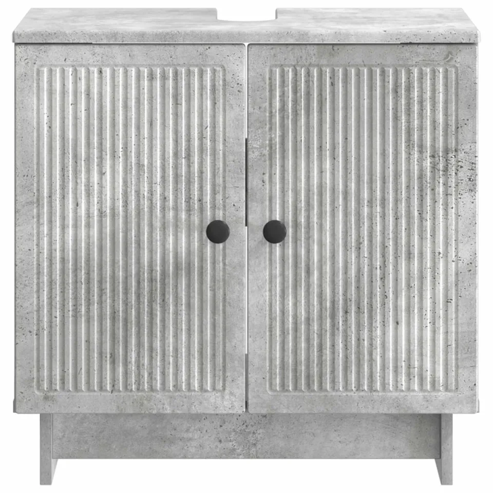 vidaXL Badkamer wastafelkast EDE Betongrijs 59,5 x 31,5 x 59 cm grijs, foto 4