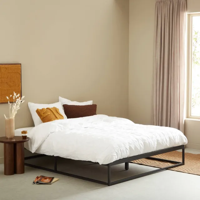 NOUS Living Dean metalen bed zwart, foto 2