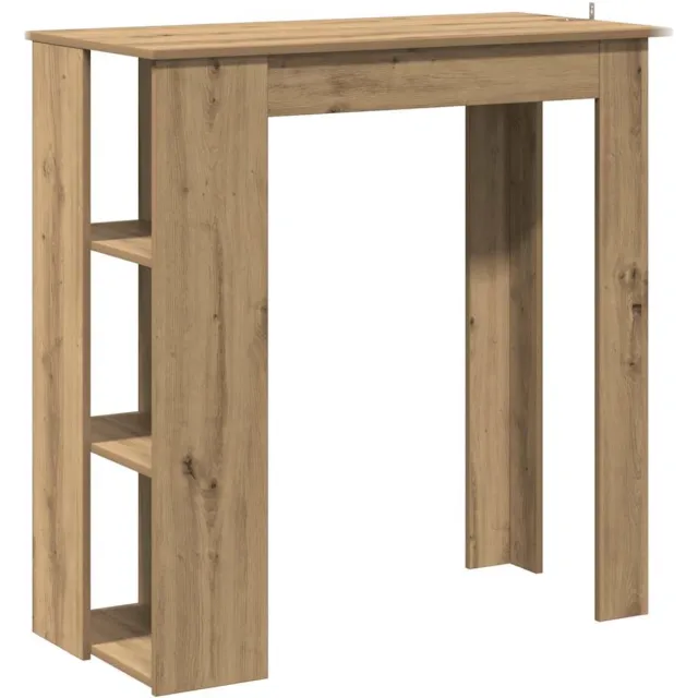 vidaXL Bartafel - met - schap - 102x50x103,5cm - bewerkt - hout - artisanaal - eiken artisan eiken