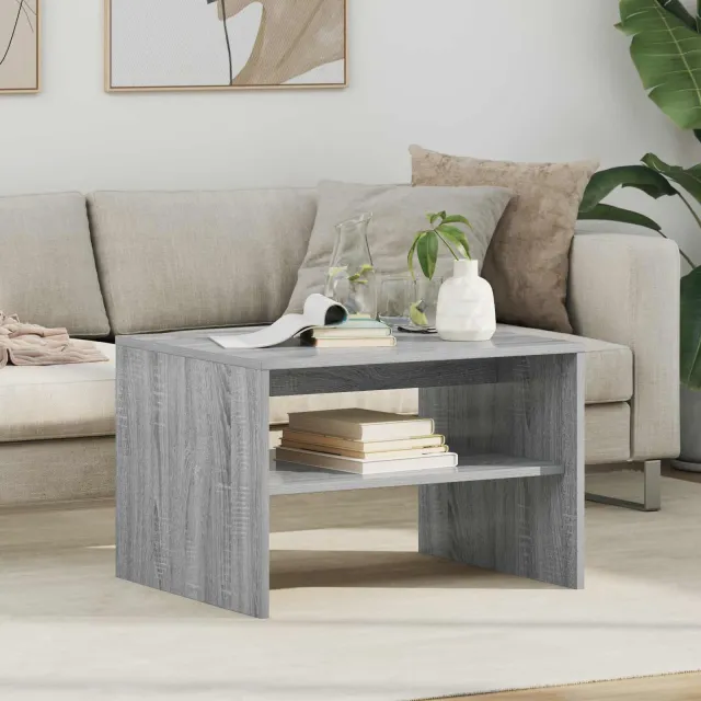 vidaXL Salontafel Grijs Sonoma 60 x 50 x 40 cm Bewerkt hout, foto 2