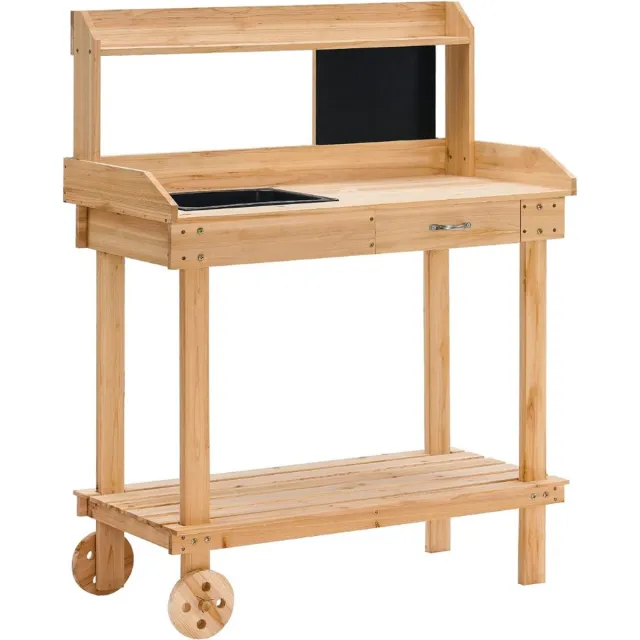 ApexArte® Oppottafel - Tuinwerktafel - Tuinwerkbank Naturalijk