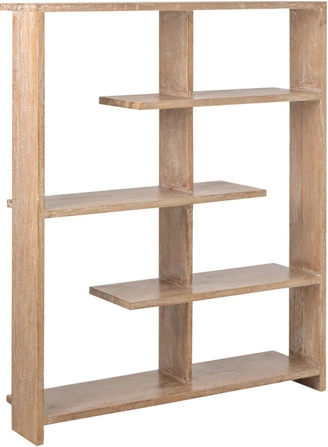 J-Line boekenkast - mangohout - gebroken wit