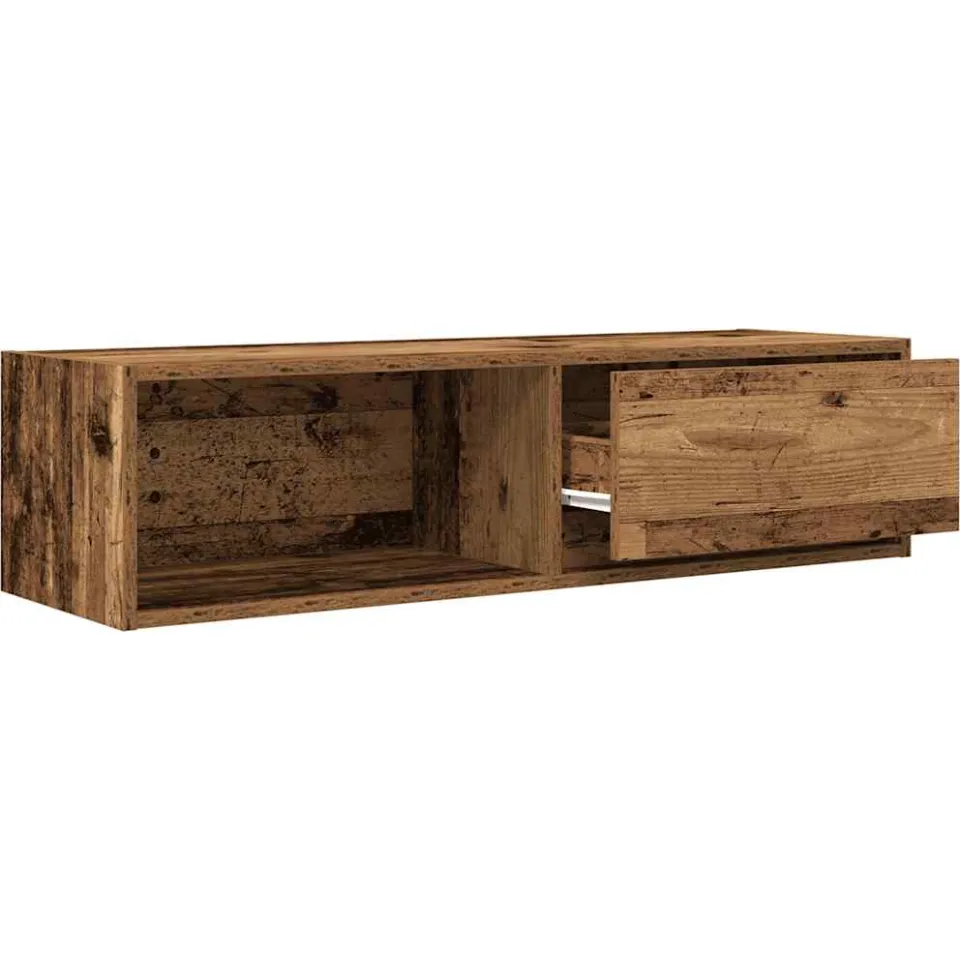 vidaXL Tv-meubels 2 st 100x31x25,5 cm bewerkt hout oud houtkleurig bruin, foto 4