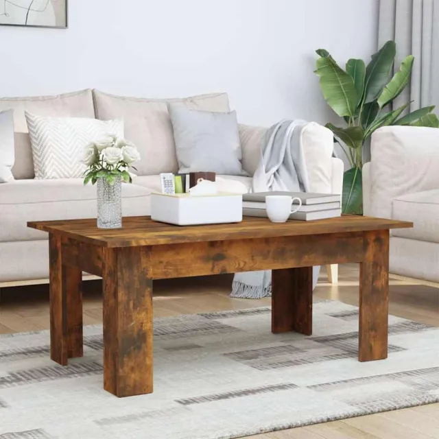 vidaXL Salontafel 100x60x42 cm bewerkt hout gerookt eikenkleurig Bruin