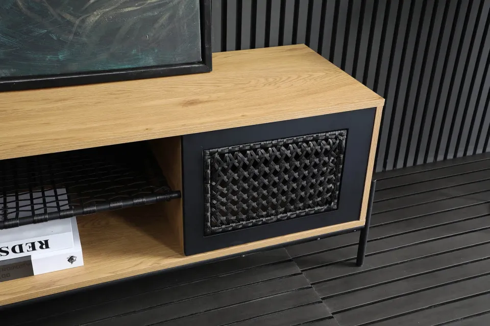 tv-meubel Lourdes bruin, foto 3