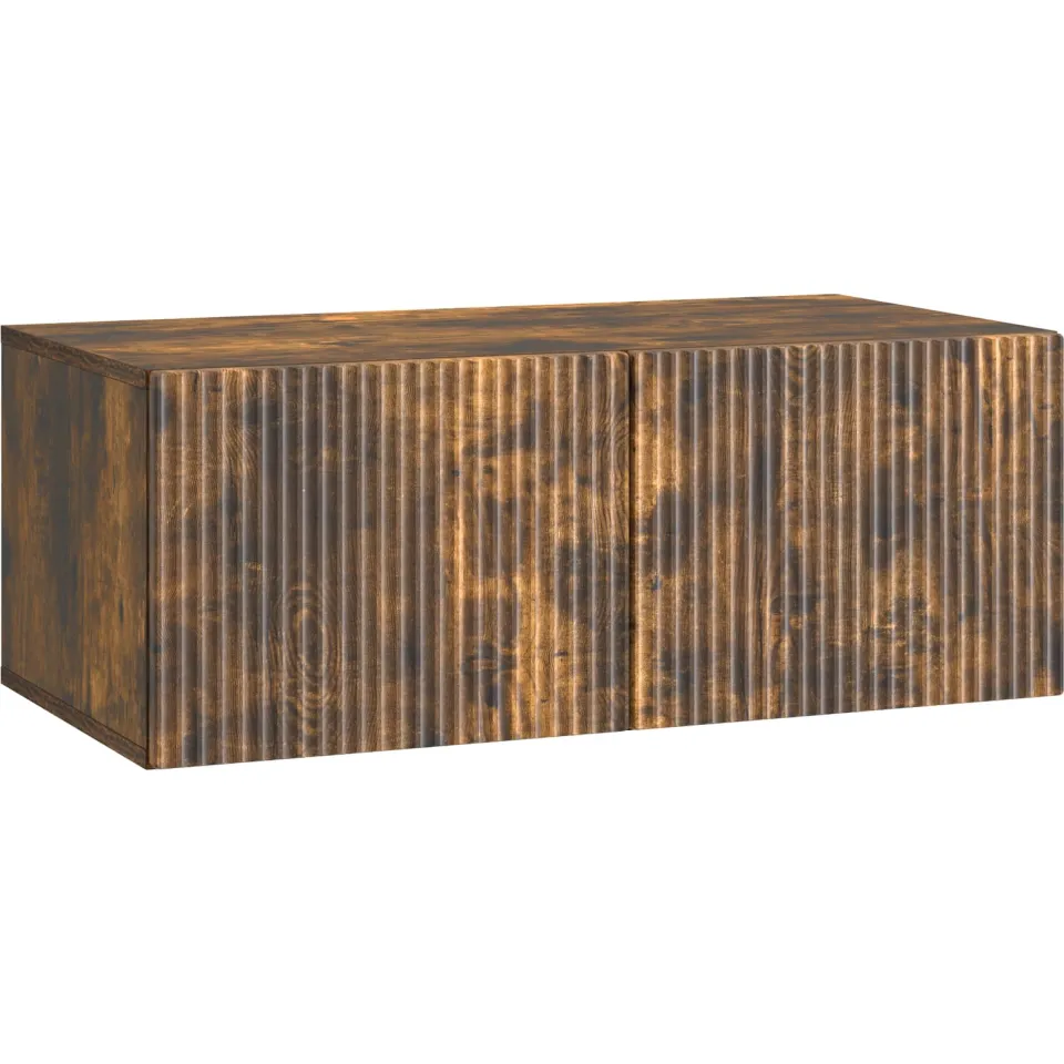 vidaXL Wandbeugel TV-kast 78,5 x 41 x 30 cm Gerookt eiken Bewerkt hout, foto 3