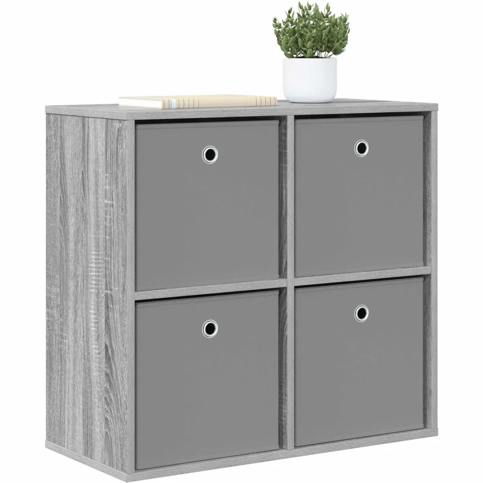 vidaXL Dressoir Grijs Sonoma 68,5 x 32 x 67 cm