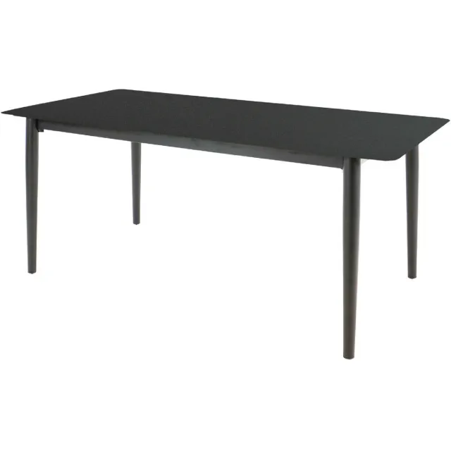 LES Crest tuintafel 180x90x75cm Zwart
