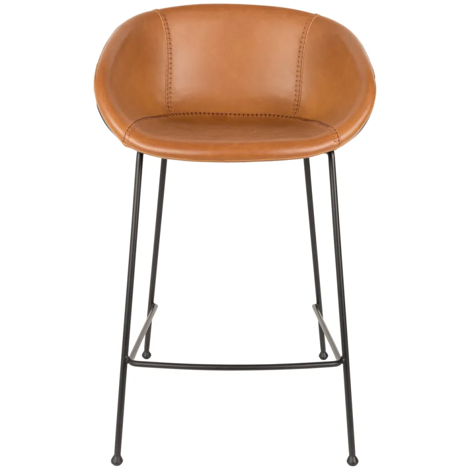 Zuiver Feston counter barkruk cognac, foto 3