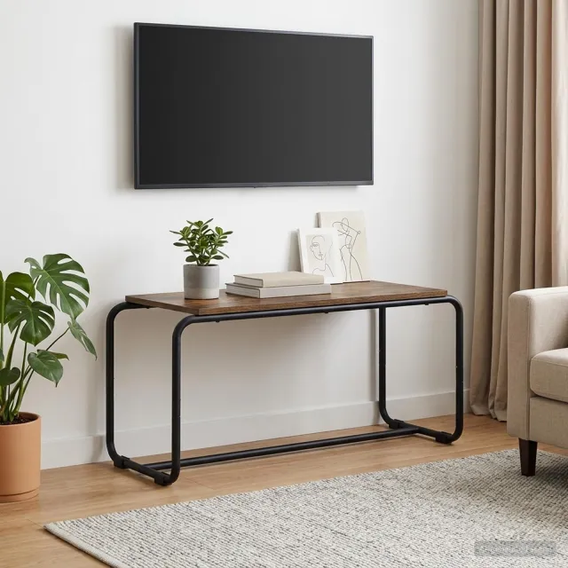 vidaXL TV-standaard 80 x 35.5 x 42 cm Gerookt eiken Bewerkt hout, foto 2