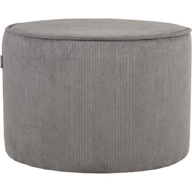 LABEL51 Tibo Poefs - Bruin - Stof - One Size Donkergrijs