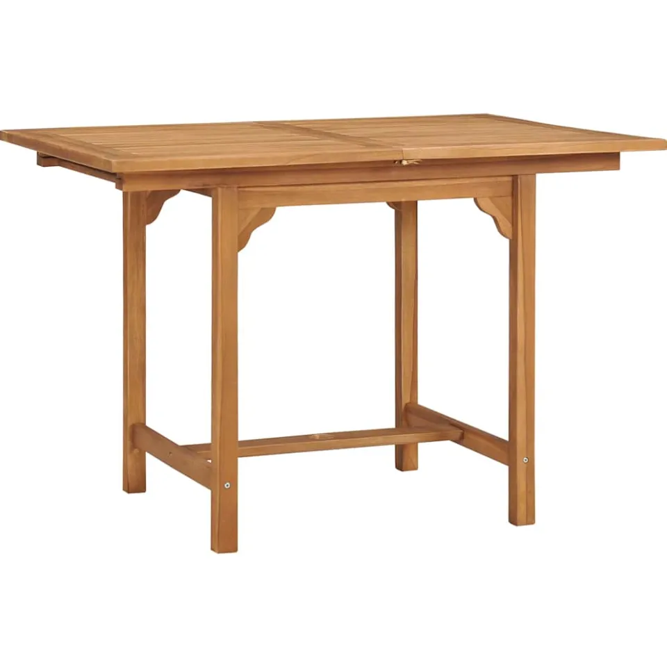 vidaXL Tuintafel verlengbaar (110-160)x80x75 cm massief teakhout bruin, foto 3