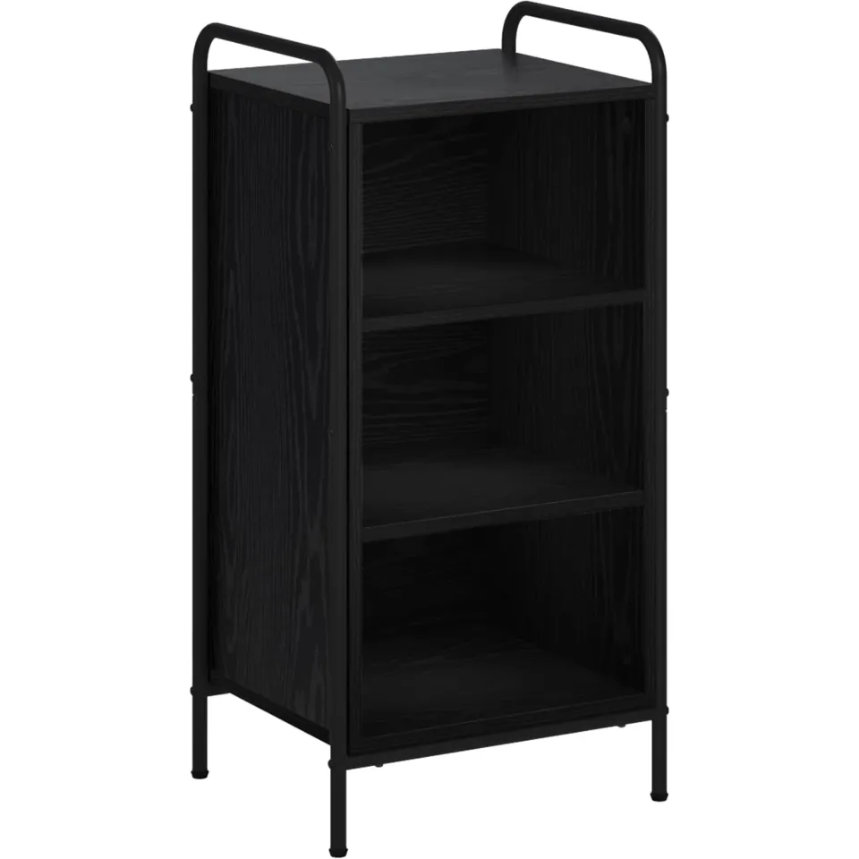vidaXL Dressoir Zwart eiken 97 x 33 x 81 cm Bewerkt hout, foto 3