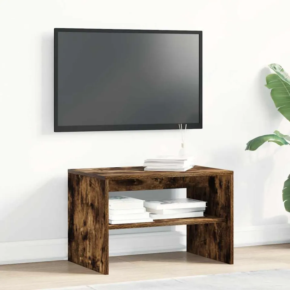 vidaXL Tv-meubel 60x40x40 cm bewerkt hout gerookt eikenkleurig, foto 2