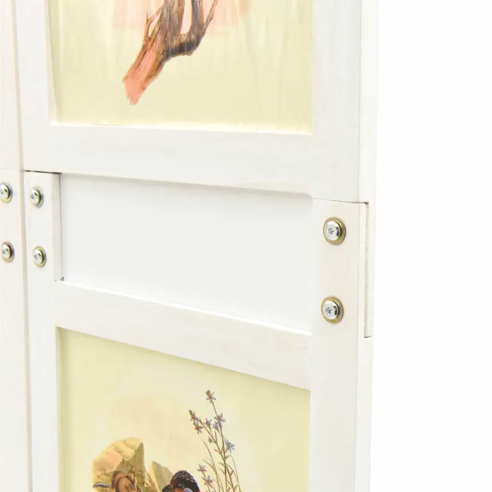 vidaXL Romdivider Paneel Wit 176,5 x 165 cm MDF, foto 4