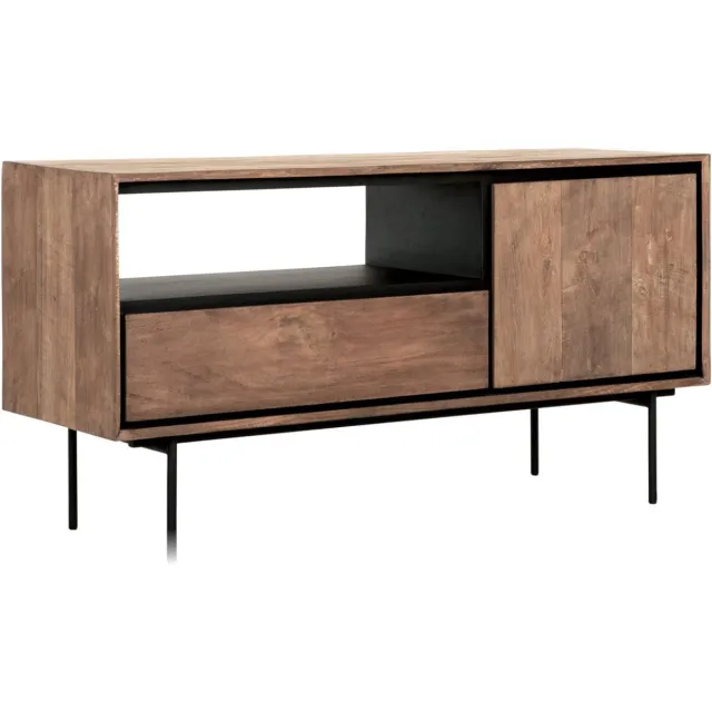 24Designs Metropole TV-Meubel Klein - B115 X D40 X H60 Cm - Teakhout bruin