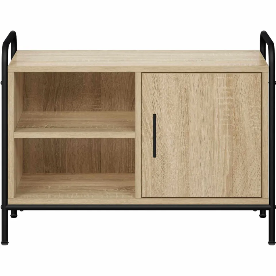 vidaXL Tv-meubel 67,5 x 33 x 50 cm Sonoma Eiken, foto 4