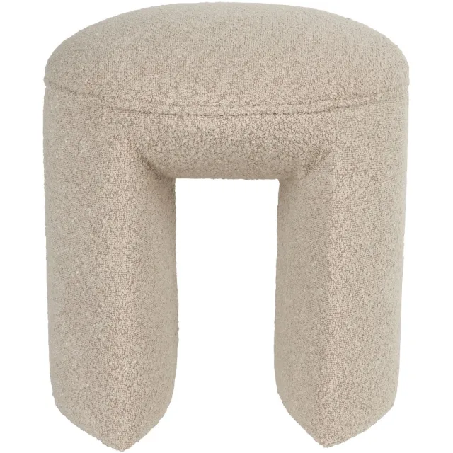 Housecraft Living Noxx Kruk/ Poef Teddy stof Beige
