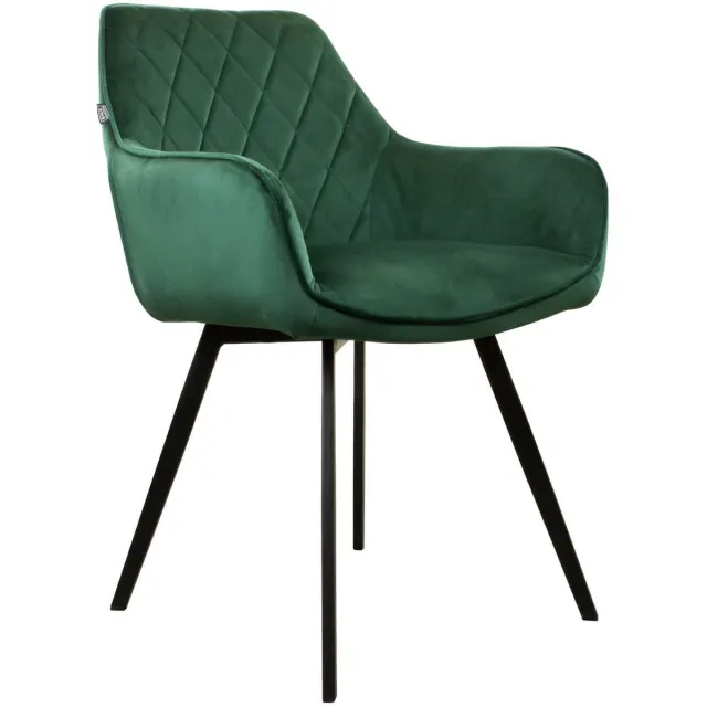Kick Collection Kick Eetkamerstoel Karl Velvet - Donkergroen