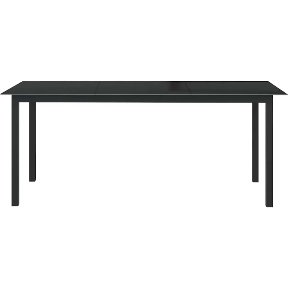 vidaXL 9-delige Tuinset aluminium antracietkleurig Anthraciet