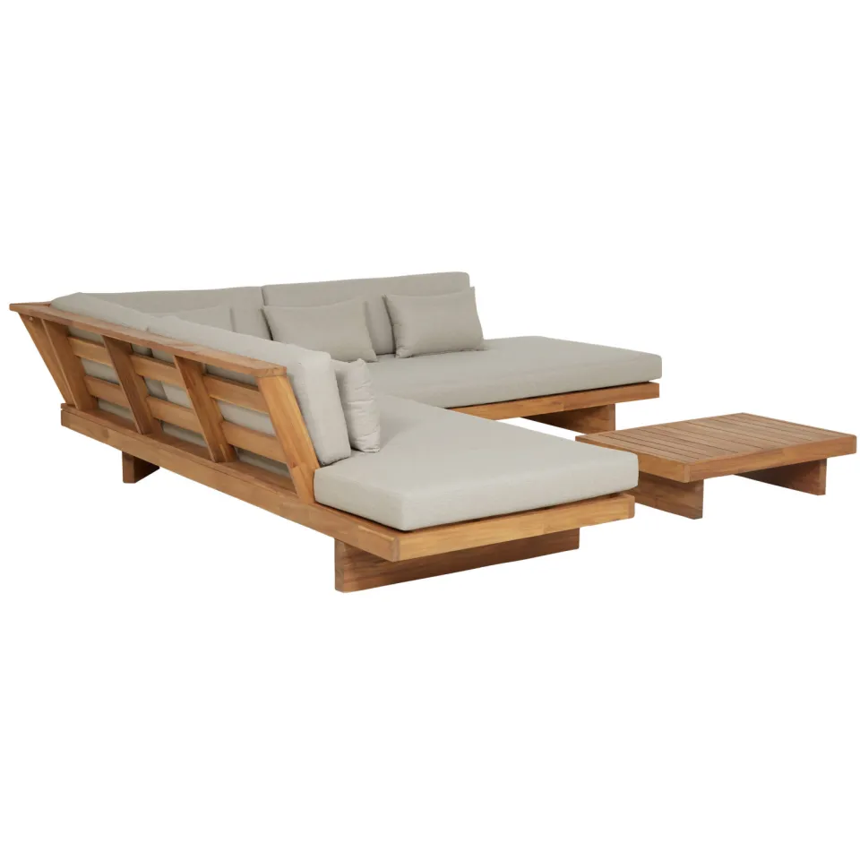 NOUS Garden Rilassante hoek loungeset taupe, foto 4