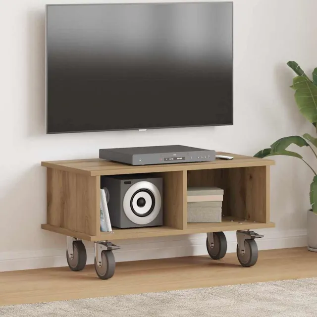 vidaXL TV-standaard 68,5 x 35 x 35 cm Artisan Eiken Bewerkt hout Bruin