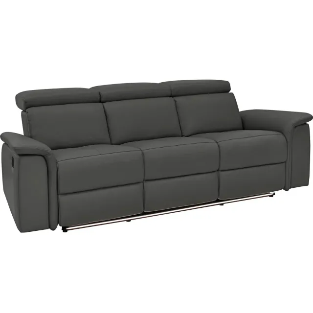 Notio Living Pareli-Sofa 3-zits - Handmatig - Zwart PU