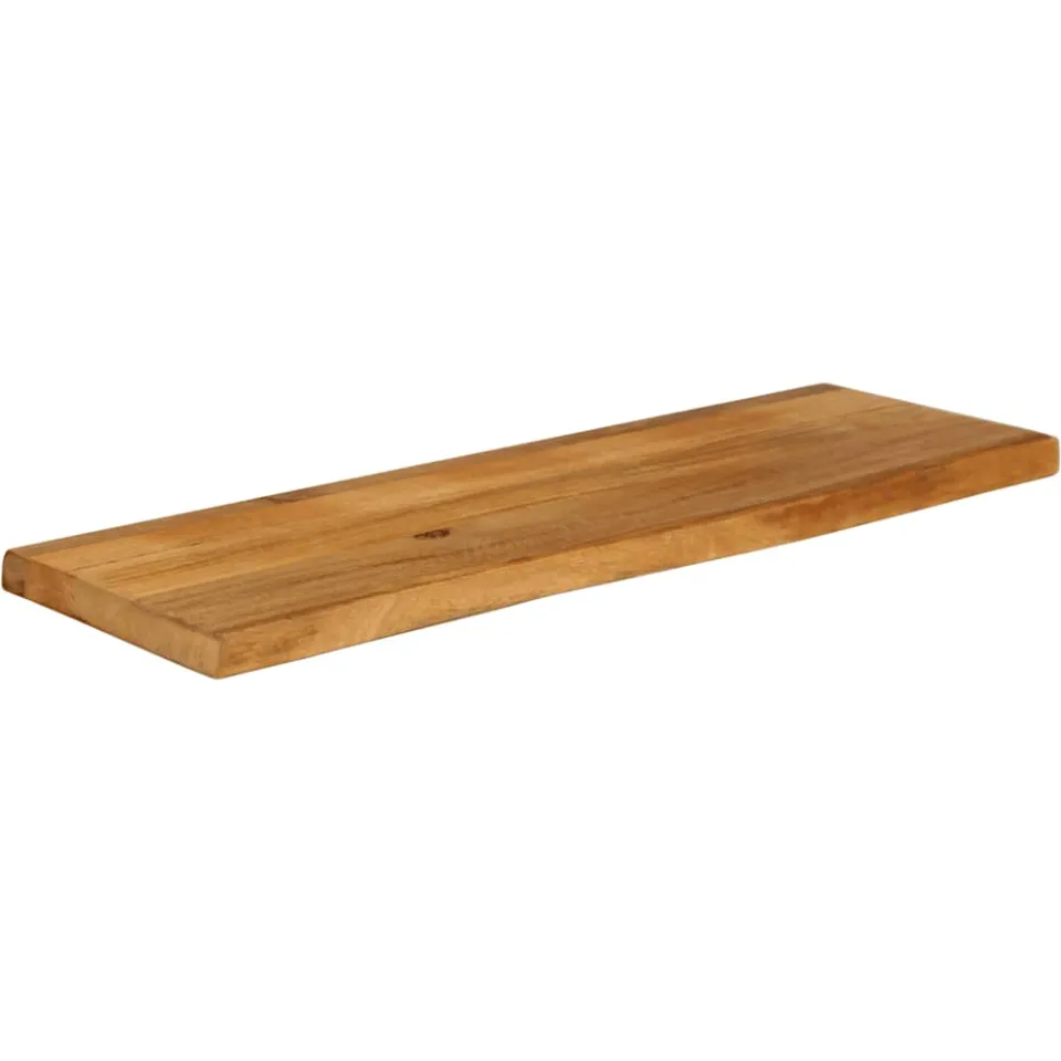vidaXL Tafelblad met natuurlijke rand 120x20x3,8 cm massief mangohout bruin, foto 2