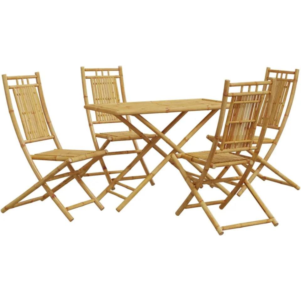 vidaXL 5-delige Tuinset bamboe bruin, foto 3