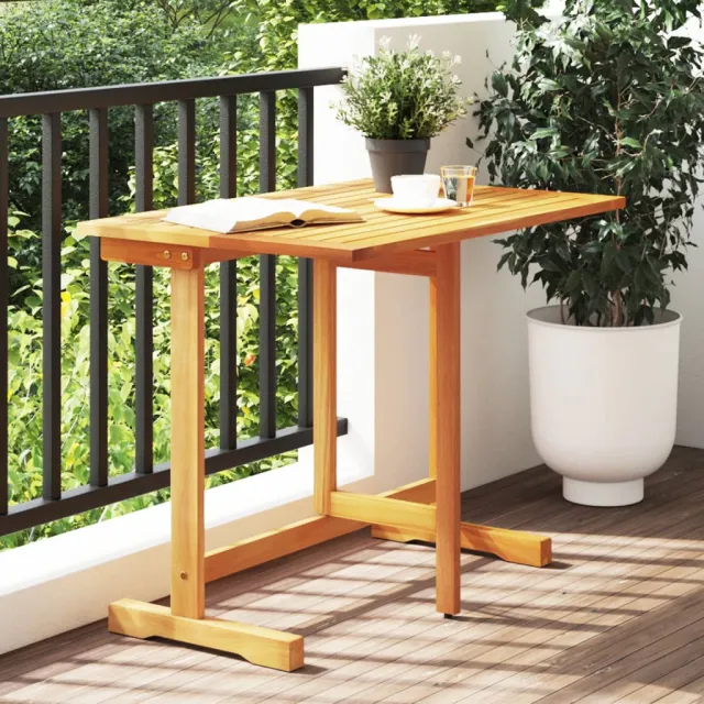 vidaXL Balkontafel inklapbaar 90x60x72 cm massief acaciahout Bruin