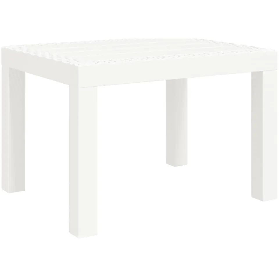 vidaXL Tuintafel 59x47x40 cm PP wit, foto 3
