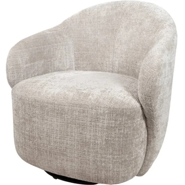 MySons Jimi draaifauteuil 360 - Cremona - Taupe 04 - Star Collection