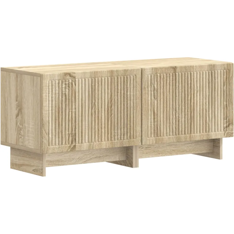 vidaXL 3-delige LED TV-kast EDE Sonoma Eiken Bewerkt hout, foto 4