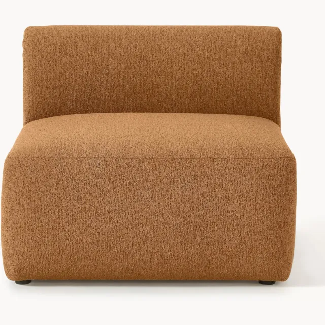Westwing Collection Bouclé middenmodule Sofia Lichtbruin