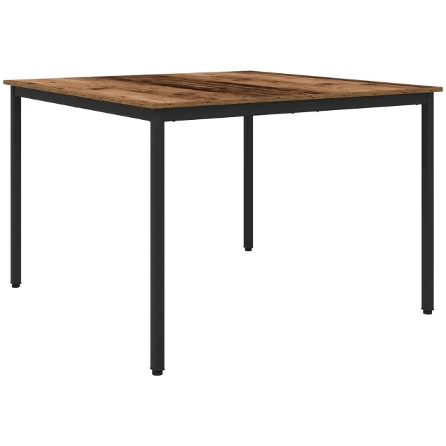 vidaXL Eettafels - 110 - x - 110 - x - 75 - cm - Bewerkt - hout - Oud - hout - Rechthoekig Oud hout