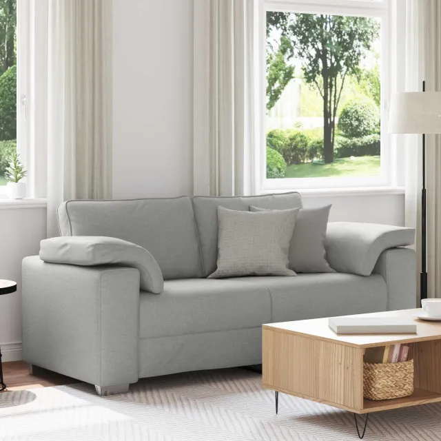 vidaXL Loveseat Wolkengrijs 180 cm Stof