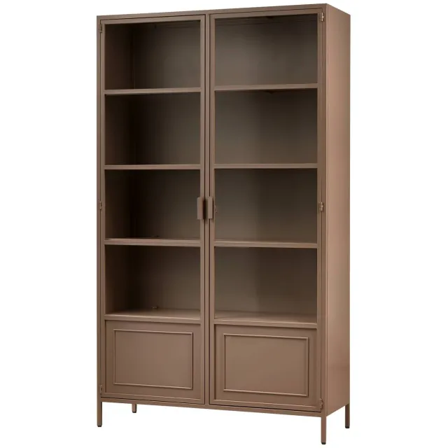WOOOD Ronja vitrinekast bruin military brown