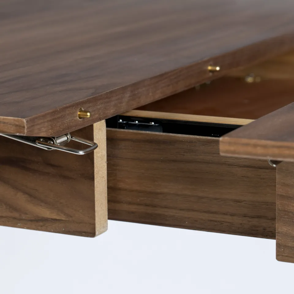 Zuiver verlengbare eetkamertafel Glimps (120/162x80 cm) walnoot, foto 6