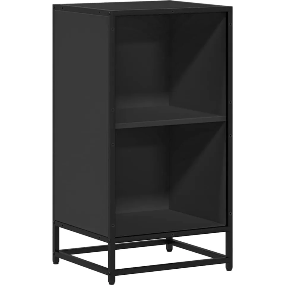 vidaXL Boekenkast 40x35x76 cm bewerkt hout zwart, foto 3