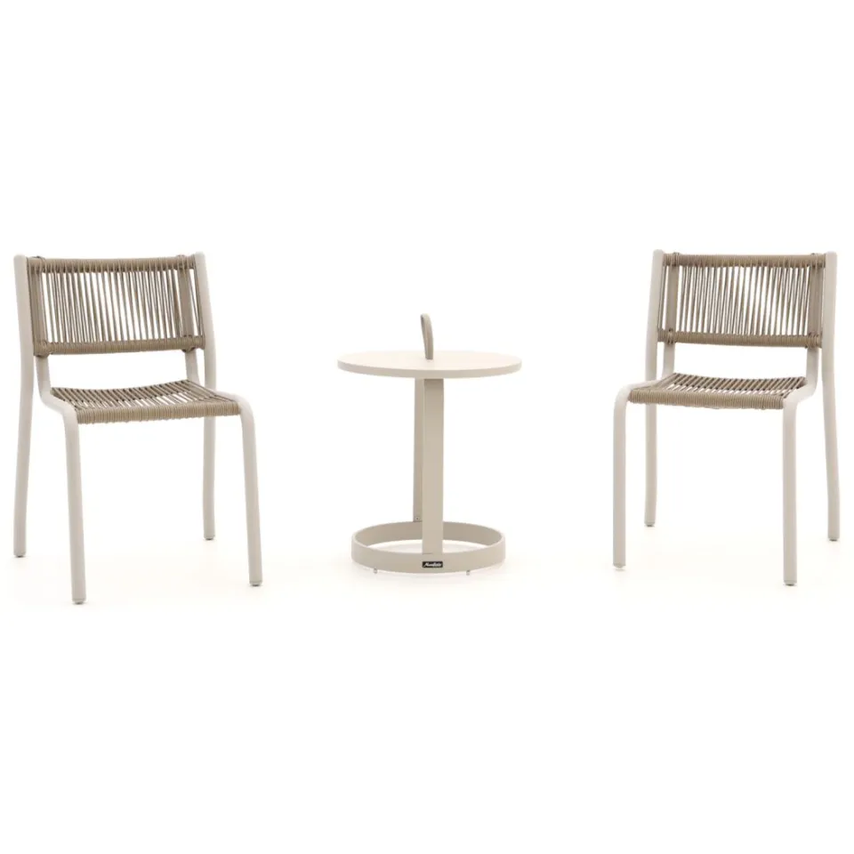 Manifesto Furniture Manifesto Misurina/Salemi balkonset 3-delig stapelbaar taupe, foto 4