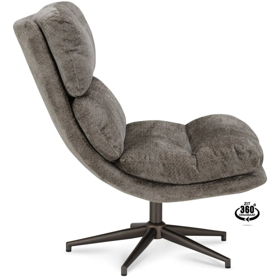 Wehkamp Home Fauteuil Lela taupe, foto 4