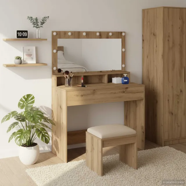 vidaXL Plafondtafel Artisan Eiken 100 x 41 x 135 cm Bewerkt hout