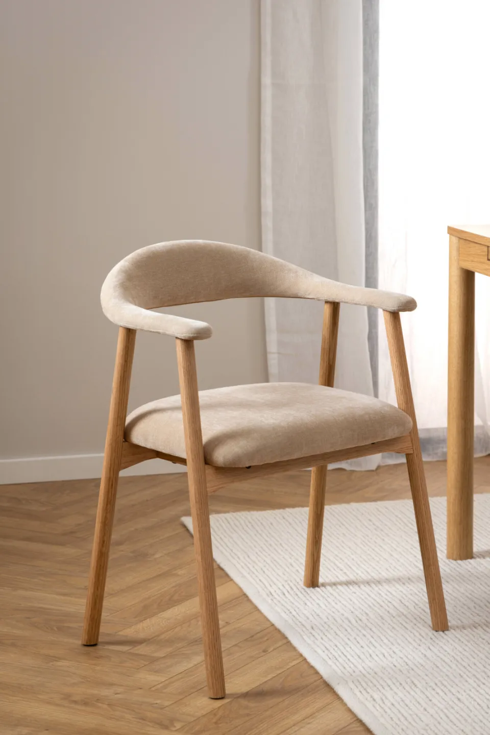 Wehkamp Home Alea eetkamerstoel beige, foto 6