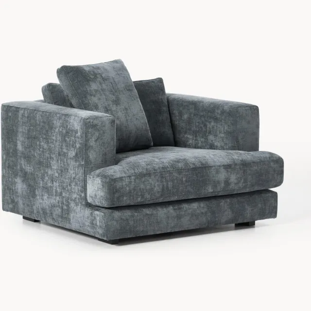 Westwing Collection Fauteuil Tribeca Blauw