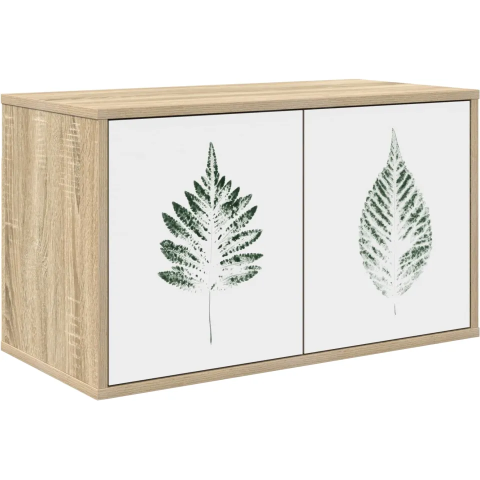 vidaXL Wandgemonteerd tv-meubel HANAU 69 x 33 x 40 cm Sonoma Eiken, foto 3