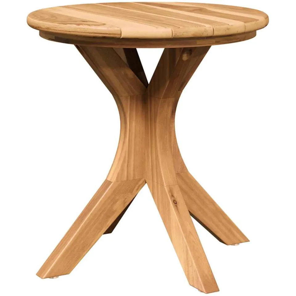 vidaXL Bijzettafel Bruin 40 x 40 x 41 cm Massief Teakhout, foto 3