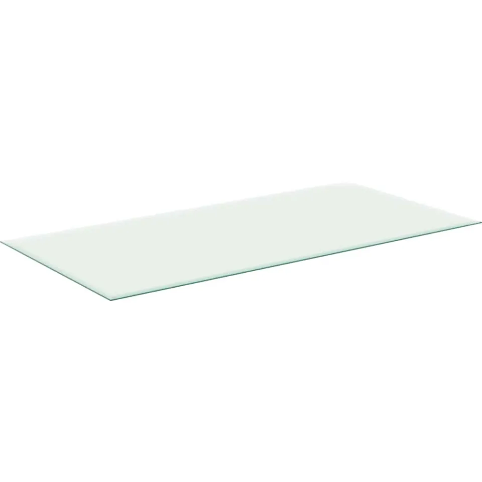 vidaXL Tafelblad 50x100 cm gehard glas transparant transparent