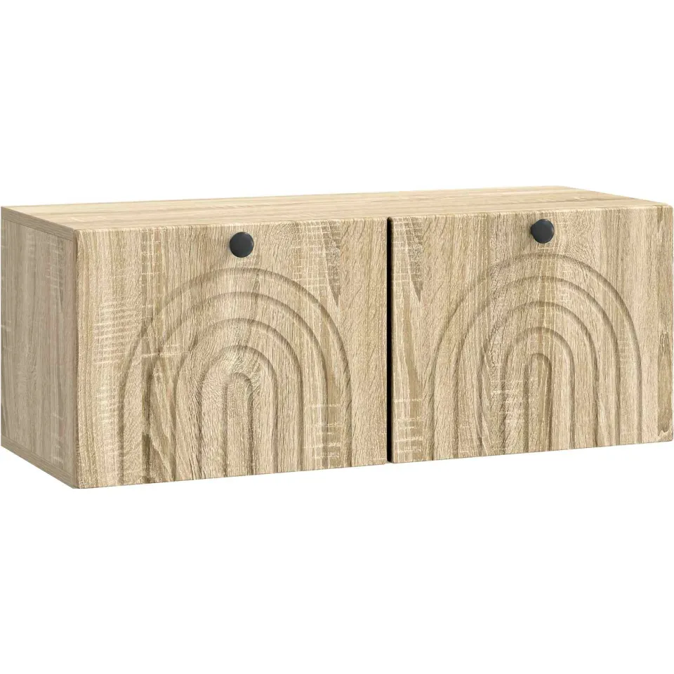 vidaXL Wandbeugel TV-kast Sonoma Eiken 78,5 x 31 x 30 cm Bewerkt hout, foto 3