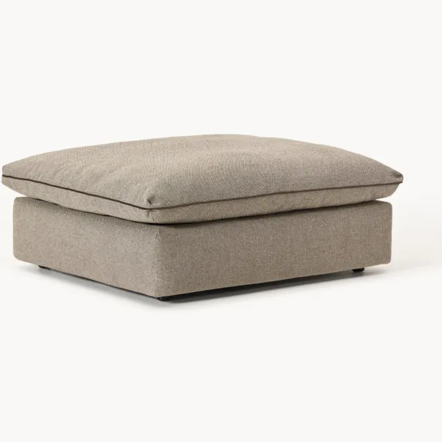 Westwing Collection Poef Felix Taupe